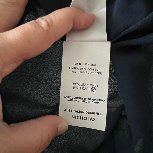 Nicholas Navy Lace Off Shoulder Top - Picture 13 of 16